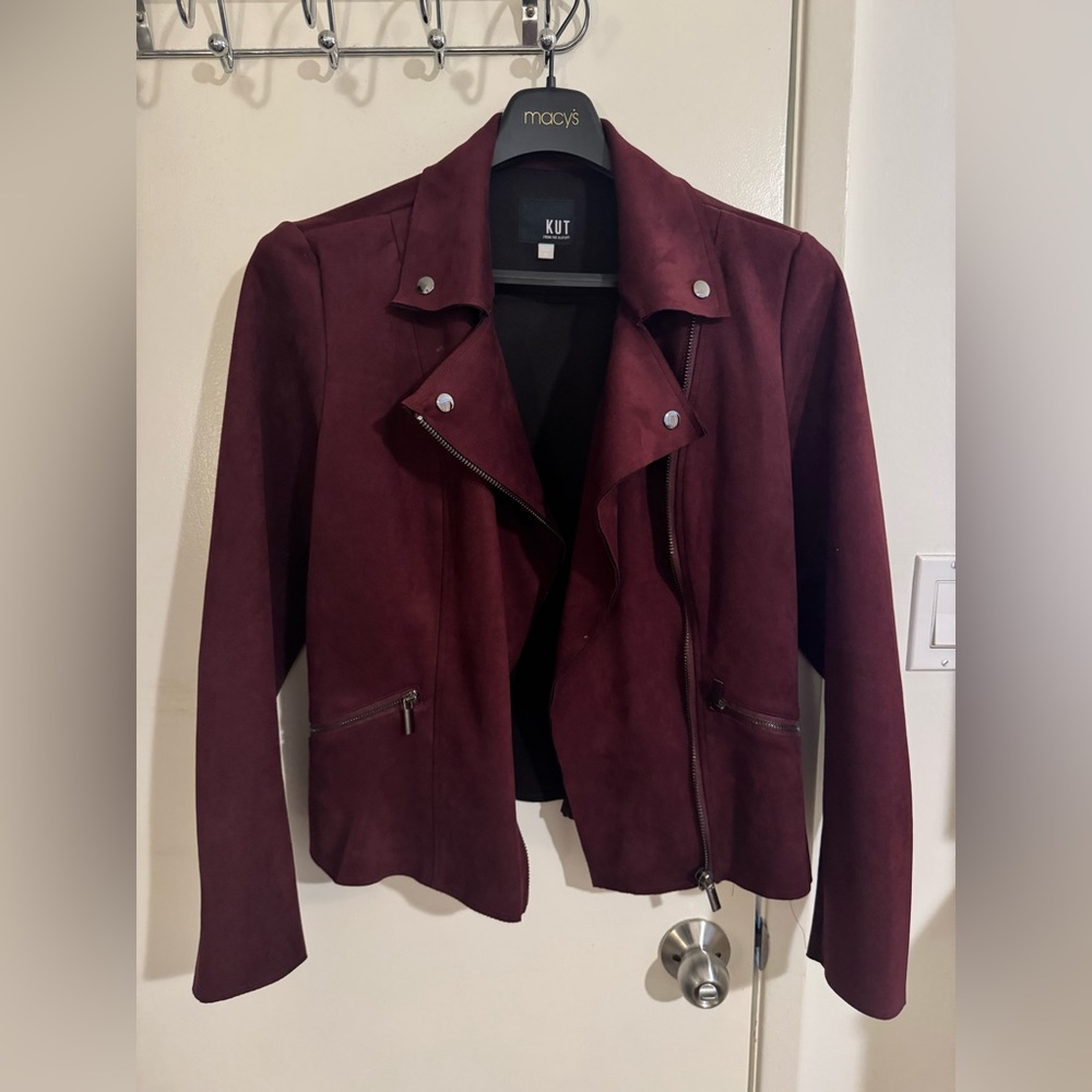 Kut From the Kloth Moto Jacket Faux Suede